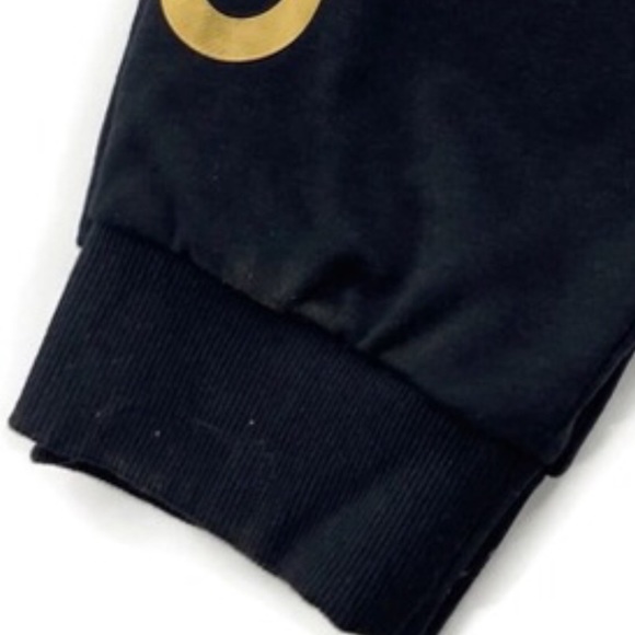 adidas Plus Size Black & Gold Linear French Terry Joggers size 2X - Picture 8 of 8